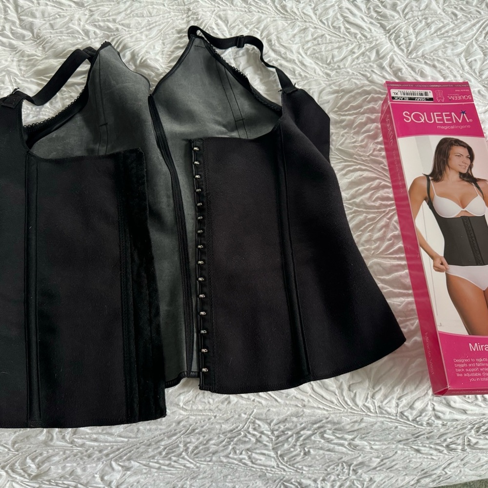 Squeeze High Quality Black Shapewear Corset Vest